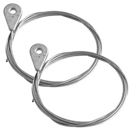 cyclingcolors 2x lawnmower bowden cable cable cable eyelet head 6.5 mm head nipple steel throttle cable inner cable tractor