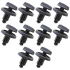 ECSiNG 10pcs Gray Plastic Parcel Shelf Clips Early End Car