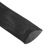 sourcing map Expandable Sleeving,2 3/8-inch 10ft Cable Sleeve, Black