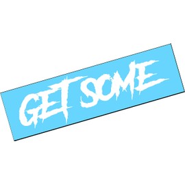 GET SOME 22"x4" Vertical Windshield Vinyl Decal Sticker Hated Satisfied Diesel Truck Turbo Boost Car JDM LFG Low Lifted Beast