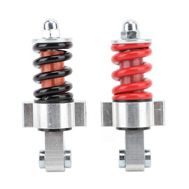 2PCS 112mm Rear Shock Absorber Aluminum Alloy Red Black for Electric Bike ATV Go Kart Scooter Mountain Bike 49cc