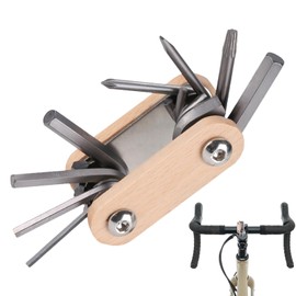 Bike Multi Tool Kit,Road Cycling Maintenance Set | 8-in-1 Foldable Mountain and Road Bike Repair Kit for Daily and Emergencies