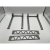 O Scale Narrow Open Side Trestle Platform for Elevated Train