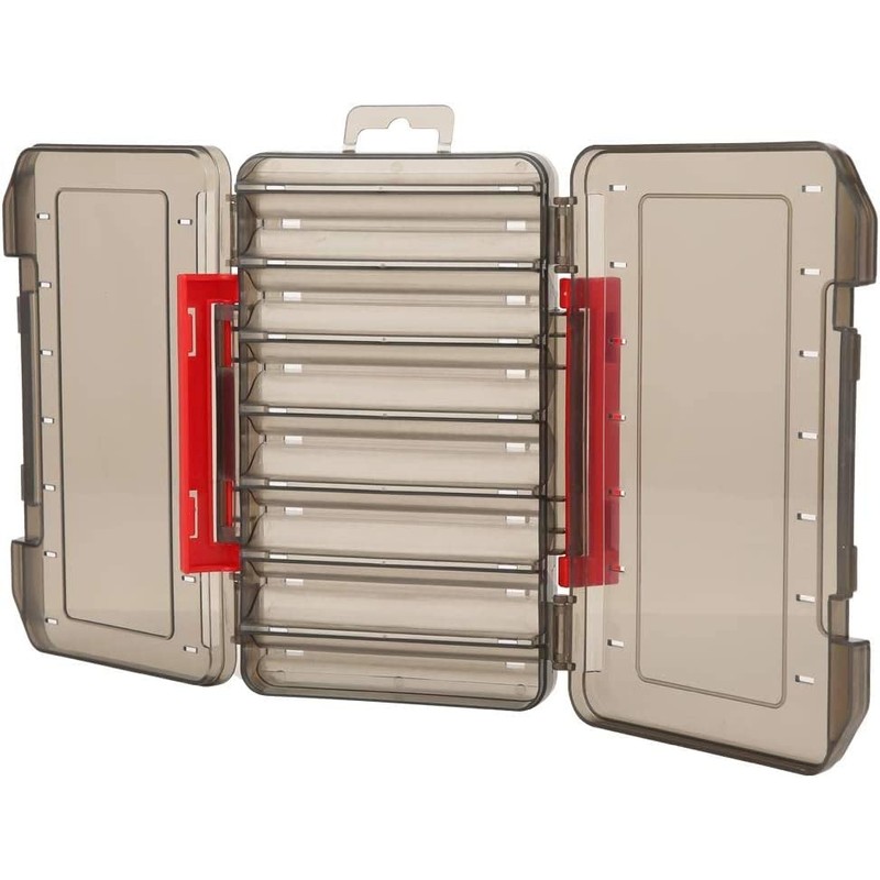 Fishing Lure Box,Plastic Fishing Box OrganizerDouble Sided Fishing Bait Storage