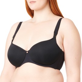 Padded Nursing Bra Spacer Stripe Nursing Bra – Colour: Black – Size: F90, black