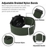 BISONSTRAP Nylon Watch Bands 22mm, Adjustable Braided Loop Straps for