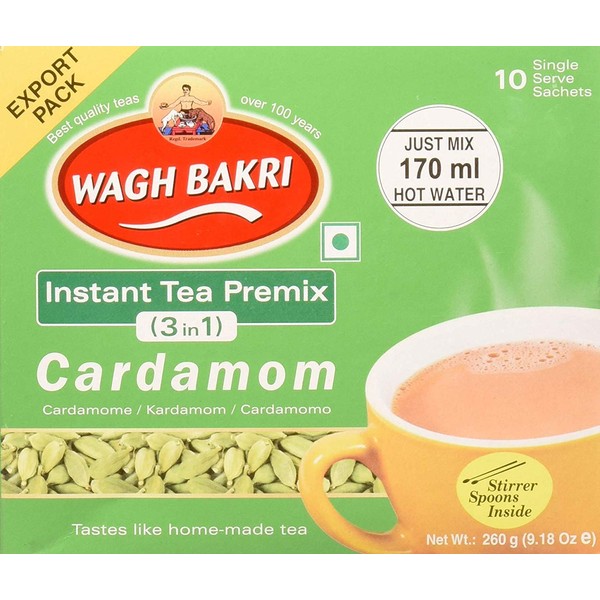 Great Bazaar Wagh Bakri Instant Cardamom Chai Tea, 260 Gram