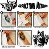winthrop 80 Sheets Tiny Temporary Tattoos for Adult – Black