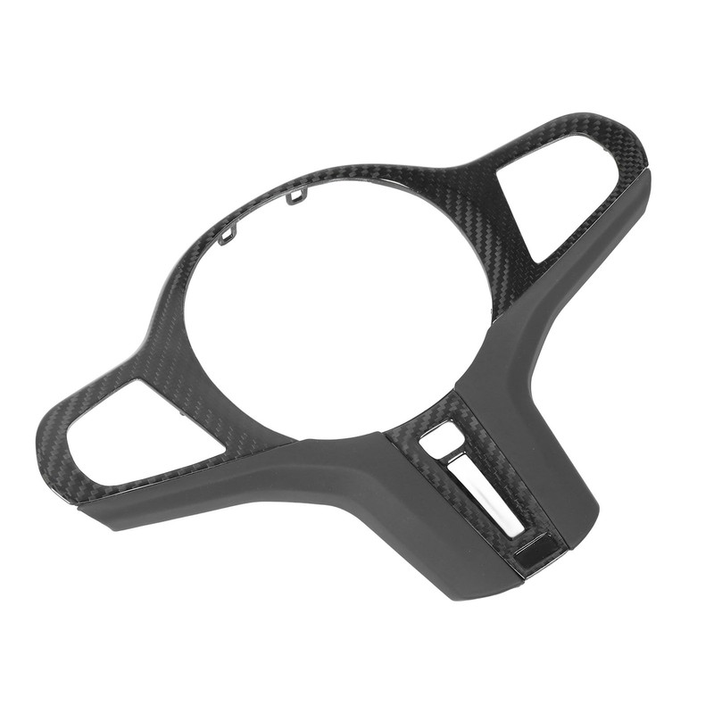 Car Steering Wheel Frame Cover Trim Sticker Decoration Carbon Fiber