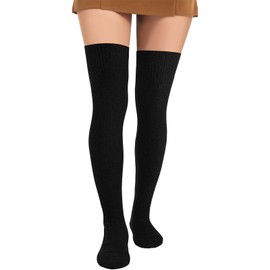 Pleneal Thigh High Socks - Women Thigh High Socks Extra Long Over Knee High Socks, Tall Long Boot Stockings Leg Warmers