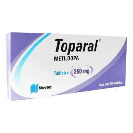 Metildopa 250 Mg Toparal Caja Con 30 Tabletas