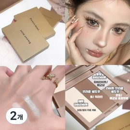 DEEPSUN Multi All-in-One Face Palette Matte & Pearl Highlight Shading, 2 Pieces, Multi Colors / DEEPSUN 멀티 올인원 페이스 팔레트 매트&펄 하이라이트 쉐딩, 2개, 멀티색상