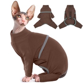 Hjyokuso Cat Jumper, Sphynx Cat Jumper, Cat Clothing, Soft and Breathable Jumper for Cats, Cat Jumper with Four Legs, Costume for Cats for Cornish Rex, Devon Rex, Peterbald
