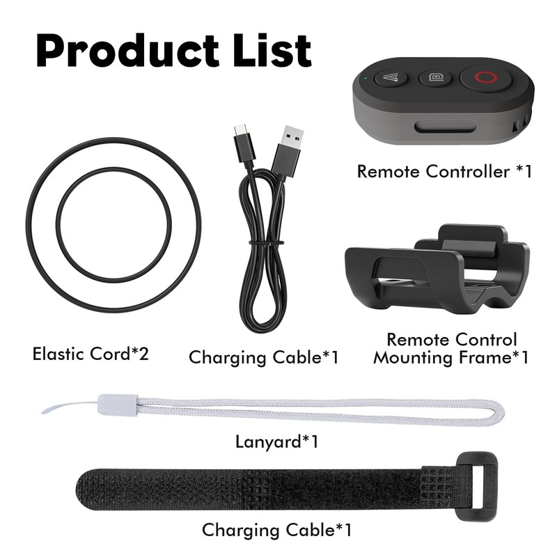 YDW Bluetooth Remote Controller Compatible with DJI Osmo 360/Action 6/5