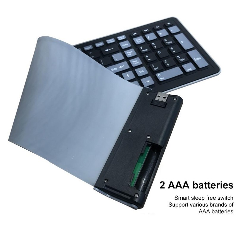 Wireless Keyboard Ultra Thin Quiet Portable Wireless Keyboard 107 Keys