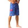 Unitop Bañador para hombre, corte relajado, secado rápido, a rayas
