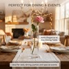 6.9 Inch Tall Clear Cylinder Glass Vase Single Stem Bud