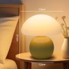 FOGARI Mushroom Bedside Lamp Table Lamp, LED Dimmable Table Lamp