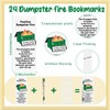 24 Sets Dumpster Fire Gifts Funny Ballpoint Pens and Bookmarks