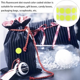 1 Roll Color Coded Stickers Paper Logo Stickers