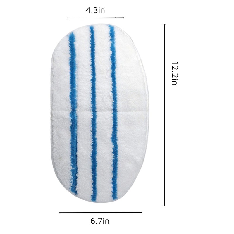 F Flammi 12 Pack Steam Mop Replacement Pad for PurSteam