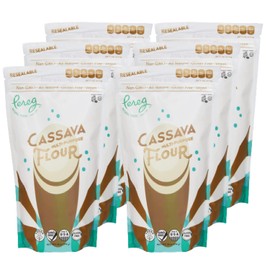 Cassava Flour (14 Oz x 6 Pack) | Gluten-Free, Non-GMO, Grain-Free, Paleo & Vegan Baking & Cooking Flour | Wheat Flour Substitute | Made From Fresh Raw (Yuca) Root | Smooth Texture