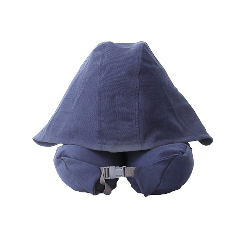 Hoodie Travel Pillow Hooded Neck Pillow Adjustable Ergonomic Travel Neck