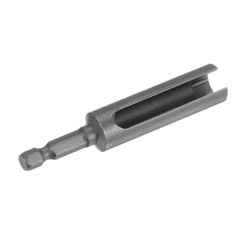 sourcing map 80mm Long 10mm Hex Nut Socket Slotted Extension