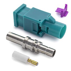 Fakra Plug Male Antenna Plug RG174 Crimp Solder Repair Kit Z Coding