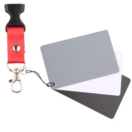Jopto Grey Card for Manual White Balance and Exposure Measurement Card, Photo Card, 18% Exposure, Custom Calibration, Camera Checker, Video, DSLR and Film, 3 Cards Color Correction Tool