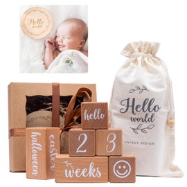 Cubos de Meses para Bebes para Fotos, Cubos para Bebé, Juego de 6 Bloques/Cubos para Tomar Fotos de Días/Meses/Años a Bebés y Niños,regalos para bebe recien nacido,recuerdos baby shower