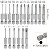 sourcing map 18pcs Slotted Phillips Screwdriver Bit Set SL2-6 PH00(1.6)
