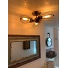 moonkist Vintage Ceiling Light Industrial Rotatable Semi-Flush Mount Ceiling Light