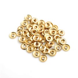 100 x Rosettes Diameter 13 x Height 1.8 mm Brass-Plated