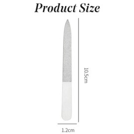 Diamond Nail File Made of Stainless Steel - fine and coarse Side 10.5 cm