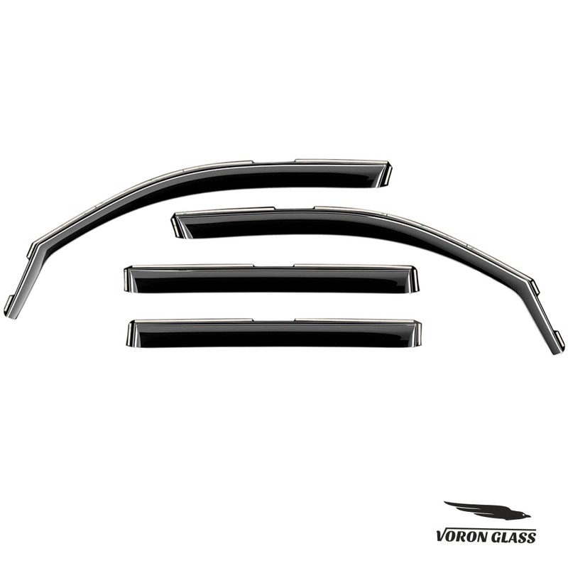 Voron Glass in-Channel Extra Durable Rain Guards for Volkswagen Atlas