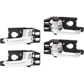 Evan-Fischer Interior Door Handle For 2005-2010 Kia Sportage Sports Utility Front & Rear