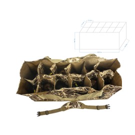 AUSCAMOTEK 12 Slot Duck Decoys Bag with Waterfowl Hunting Blind Camouflage Printing