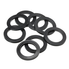 PATIKIL M30 Rubber Flat Washer, 8 Pack 30mm ID 40mm OD 3mm Thick Sealing Spacer Gasket Ring for Faucet Pipe Water Hose Fastener Bolt, Black