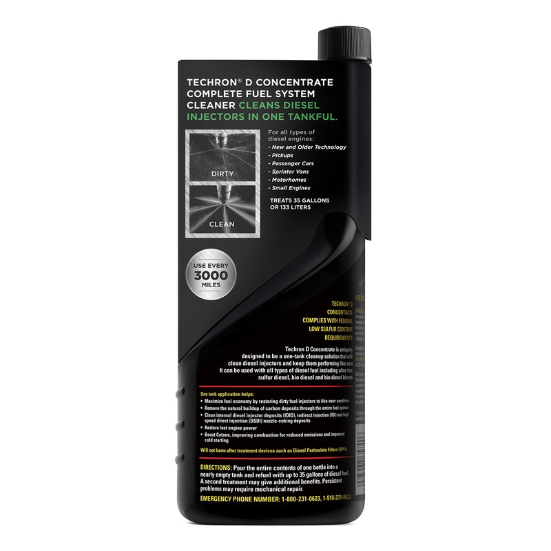 Chevron Techron D Concentrate Diesel Fuel System Cleaner, 20 oz.,