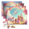 LEARN & PLAY Wooden Princess Puzzles for Girls 4-10, 4