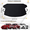 EcoNour Car Windshield Cover for Ice and Snow (69"x42") |