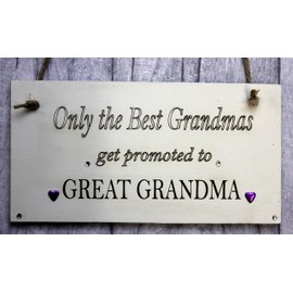 MadeAt94 Baby Announcement Plaque Gift Great Grandma Gift Christmas Grandparent