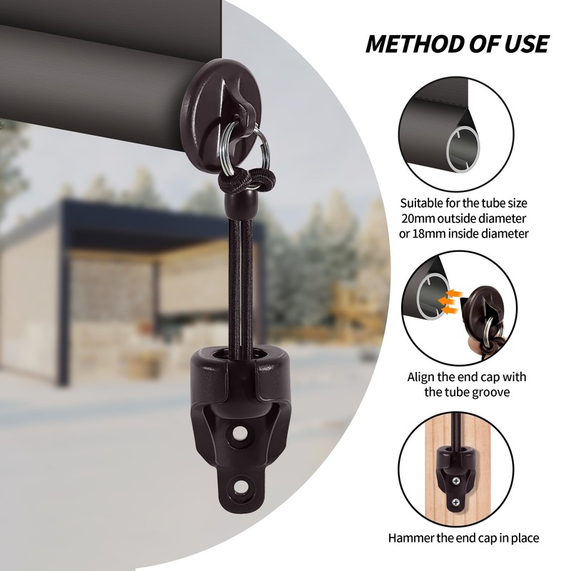 Generic Shade Replacement Parts,Shade Tie Downs and End Cap with