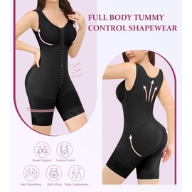 M MYODRESS full body waist trainer for women fajas colombianas reductoras y moldeadoras levanta cola tummy tuck compression garment body shaper women shapewear bodysuits