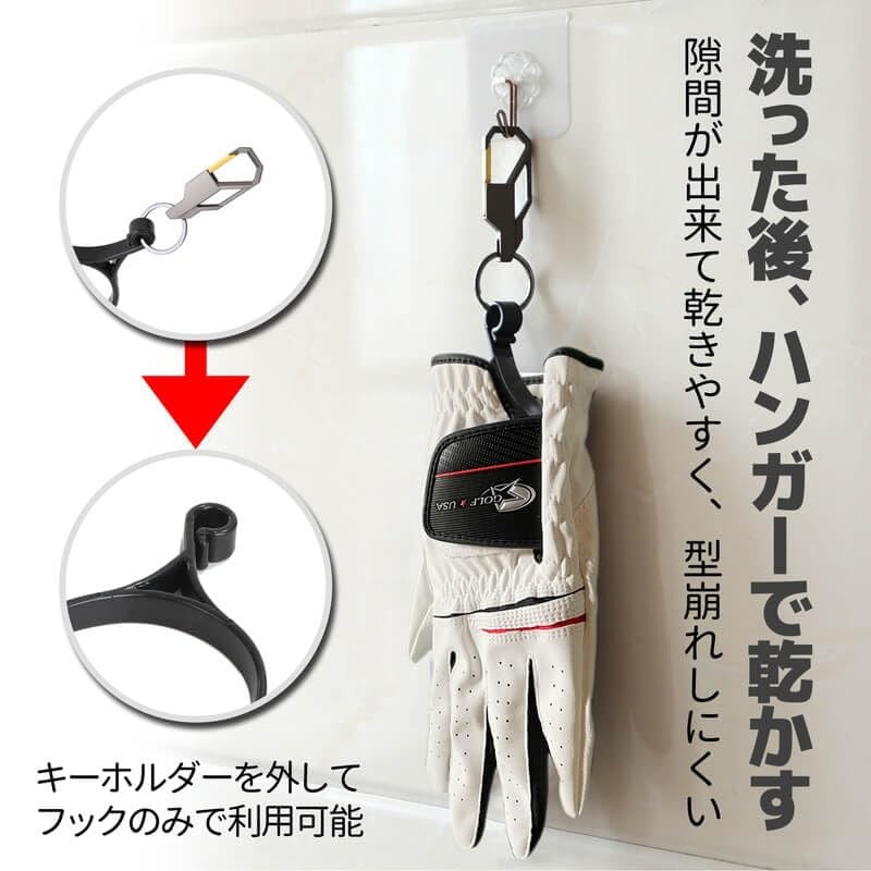 TIKAKU Golf Glove Hanger [For Drying Gloves] Prevents Shape Of