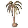 WorldBazzar Beautiful 19" Metal Palm Tree with Coconuts Tropical Island