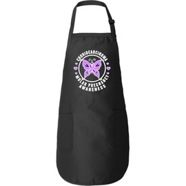 inktastic Choriocarcinoma and Molar Pregnancy Awareness Butterfly Adult Apron Black 32460