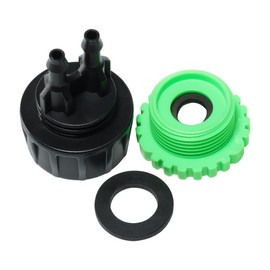 Laroal 6 Pack Drip Hose Connector, Irrigation Adapter, Agricultural Irrigation Accessories, 1/4" Drip Pipe x 3/4 or G2/1 Tap Adapter for Solar Irrigation System Kit