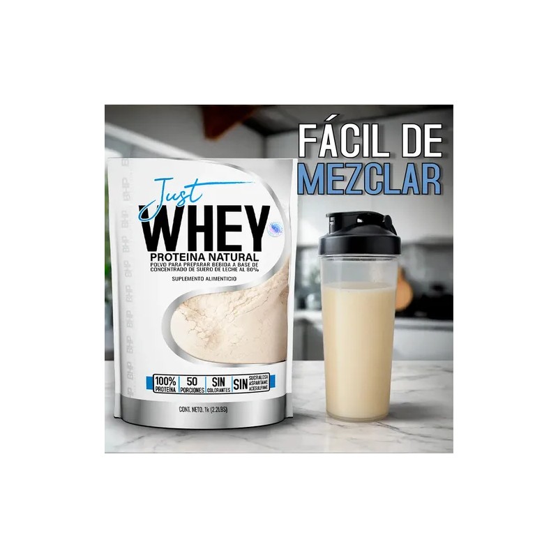 Bhp Natural Whey Protein 1k 50 Serv Alta Pureza Sin